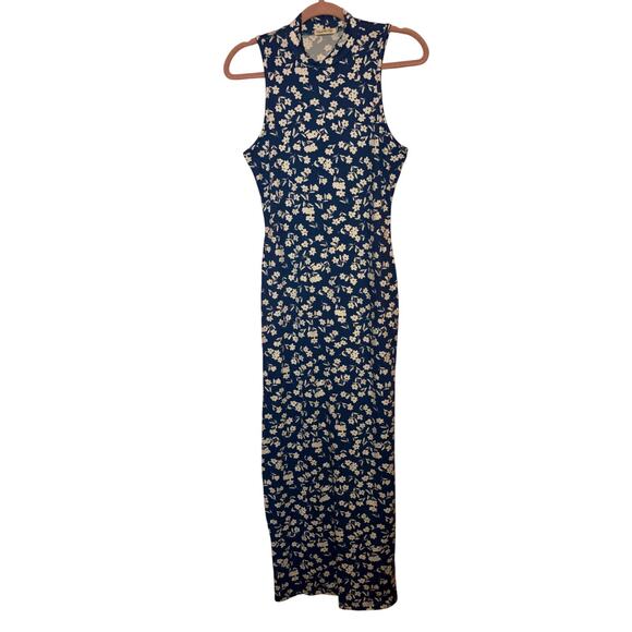 Heart & Hips blue and white floral maxi dress size large - Picture 1 of 6
